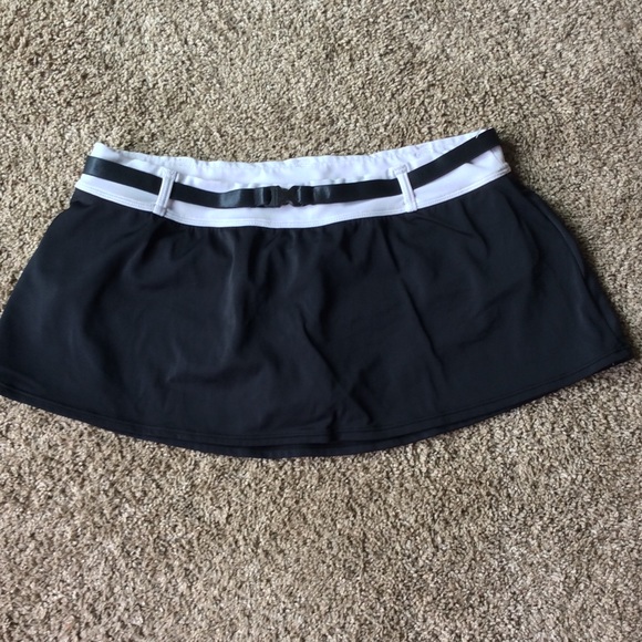 Nike Other - Nike Swimwear Bikini Bottom w/Skirt  Black 8 NWOT